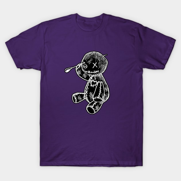 Voodoo Doll with Pin T-Shirt by NightmareCraftStudio